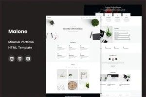 Mua Malone - Minimal Portfolio HTML Template giá rẻ