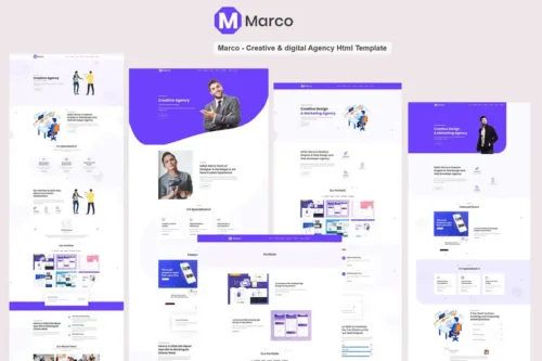 Mua Marco - Creative & digital Agency Html Template giá rẻ