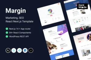 Mua Margin | Marketing SEO Next.js React Template giá rẻ