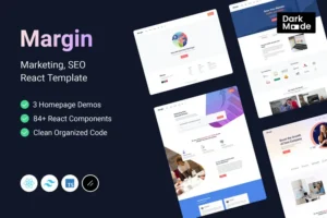 Mua Margin | Marketing SEO React TailwindCSS Template giá rẻ