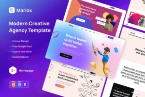 Mua Mariox - Modern Creative Agency HTML5 Template giá rẻ