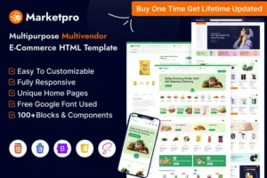 Mua MarketPro - eCommerce Multivendor HTML Template giá rẻ