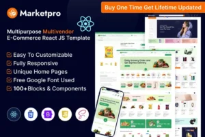 Mua MarketPro - eCommerce Multivendor React JS giá rẻ