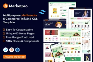 Mua MarketPro - eCommerce Multivendor Tailwind CSS giá rẻ