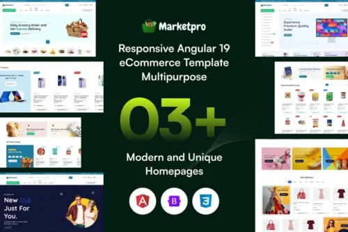 Mua MarketPro - Responsive Angular 19 eCommerce giá rẻ