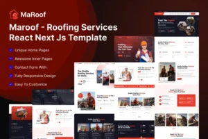 Mua Maroof - Roofing Services React Next Js Template giá rẻ