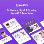 Martex – Software, SaaS & Startup NuxtJS 3