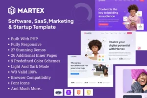 Mua Martex - Software, SaaS & Startup PHP Template giá rẻ