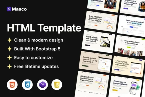 Mua masco multipurpose html tempalte giá rẻ