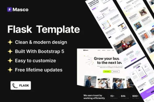 Mua Masco - Saas Software Startup Flask Template giá rẻ