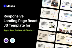 Mua Masco - Saas Software Startup React Template giá rẻ