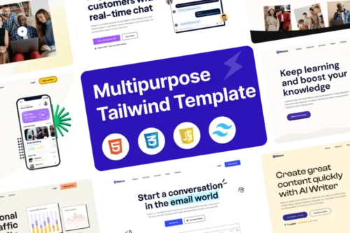 Mua Masco - Saas Software Startup Tailwind Template giá rẻ