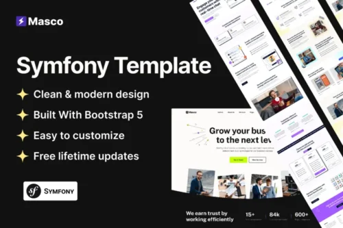 Mua Masco - Symfony Saas Software Startup Template giá rẻ