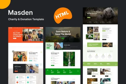 Mua Masden - Charity & Donation HTML Template giá rẻ