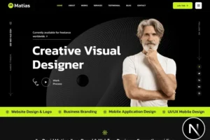 Mua Matias - Personal Portfolio Next JS Template giá rẻ