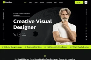 Mua Matias - Personal Portfolio React Template giá rẻ