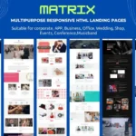 MATRIX – Multipurpose Responsive HTML Landing Page