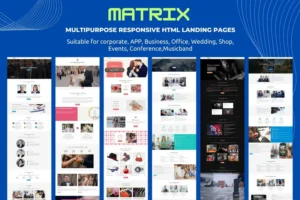 Mua MATRIX - Multipurpose Responsive HTML Landing Page giá rẻ