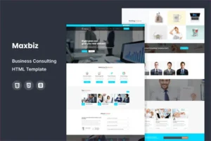 Mua Maxbiz - Business Consulting HTML Template giá rẻ