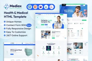 Mua Mediax - Health & Medical Service HTML Template giá rẻ