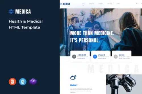 Mua Medica - Health & Medical HTML Template giá rẻ
