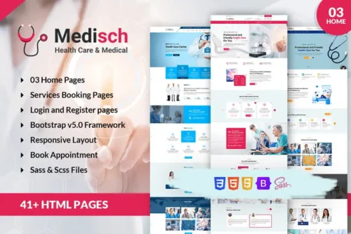 Mua Medisch health care appointment HTML template giá rẻ