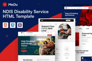 Mua Medu – NDIS Disability & Elderly Care Service HTML giá rẻ