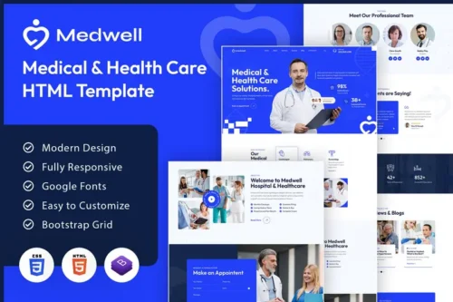 Mua Medwell | Medical & Health Care HTML Template giá rẻ