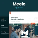 Meelo – React Agency One Page Template