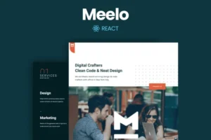 Mua Meelo - React Agency One Page Template giá rẻ