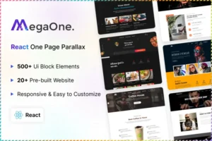 Mua MegaOne - Multipurpose One Page React Template giá rẻ
