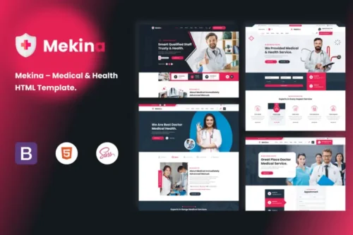 Mua Mekina - Medical & Health HTML5 Template giá rẻ