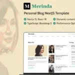 Merinda – Personal Blog NextJS Template