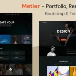 Metier – Portfolio & Resume Bootstrap 5 Template