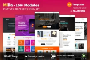 Mua Milia - Responsive Email with 100+ Modules giá rẻ