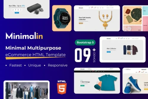 Mua Minimalin - eCommerce Bootstrap HTML Template giá rẻ