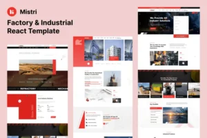 Mua Mistri – Factory & Industrial React Template giá rẻ