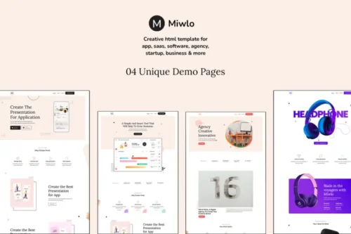 Mua Miwlo - Landing Page HTML Template giá rẻ
