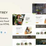 MLNutrey – Organic Food Tailwindcss HTML Template
