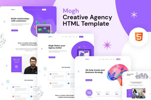 Mua Mogh - Creative Agency HTML Template giá rẻ