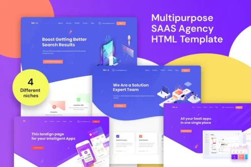 Mua Momo – Multipurpose Saas Agency HTML Template giá rẻ