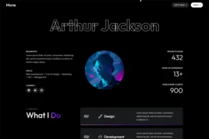Mua Mone - NextJS Personal Portfolio Template giá rẻ