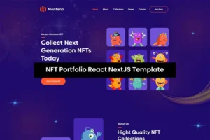 Mua Monteno - NFT Portfolio React NextJS Template giá rẻ