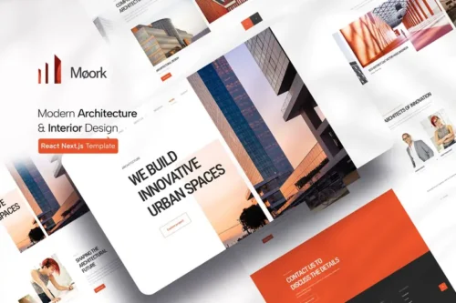 Mua Moork - Architecture & Interior React Template giá rẻ