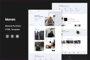 Mua Moran - Minimal Portfolio HTML Template giá rẻ