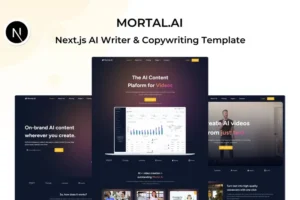 Mua Mortal - Next.js AI Writer & Copywriting Template giá rẻ