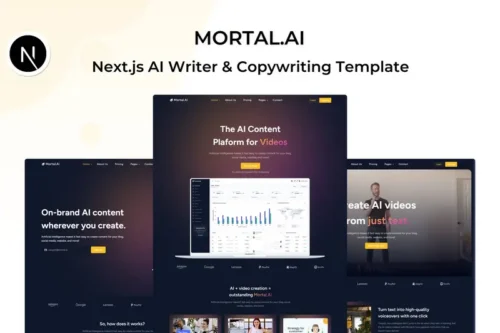 Mua Mortal - Next.js AI Writer & Copywriting Template giá rẻ