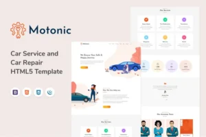 Mua Motonic - Car Service and Car Repair HTML5 Templat giá rẻ