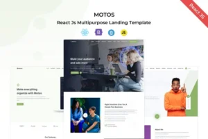 Mua Motos - React Landing Template giá rẻ