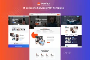 Mua Munteh - IT Solutions Services PHP Template giá rẻ